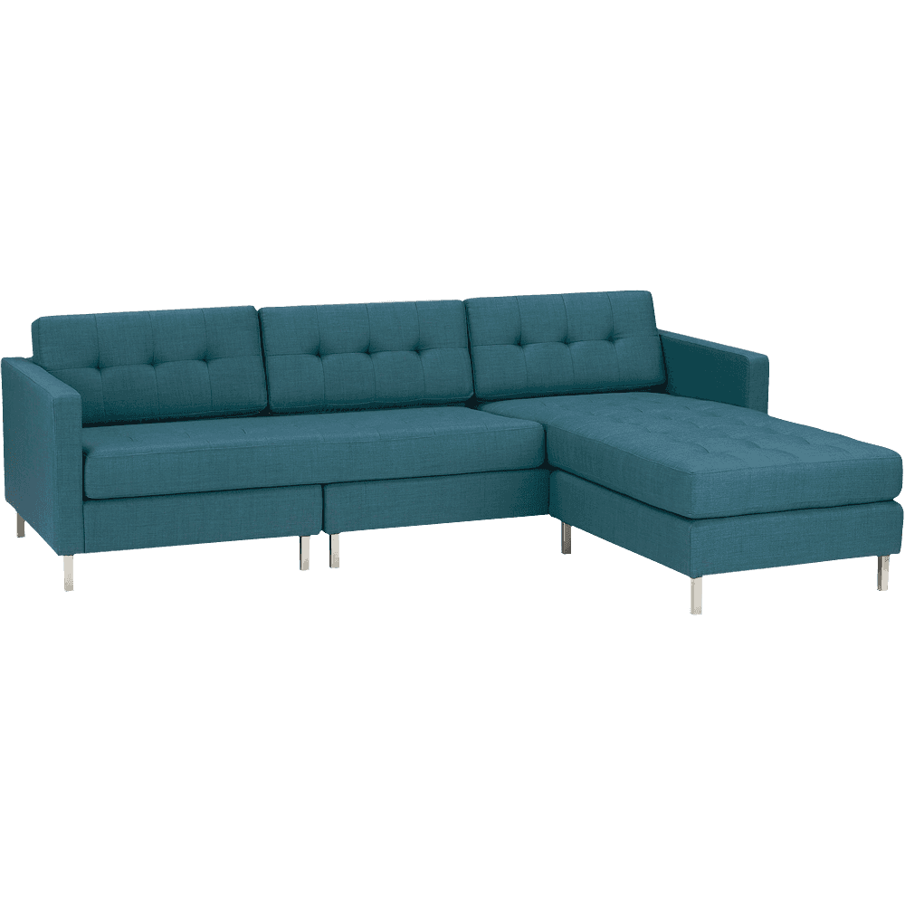 Ditto Ii Peacock Sectional Sofa