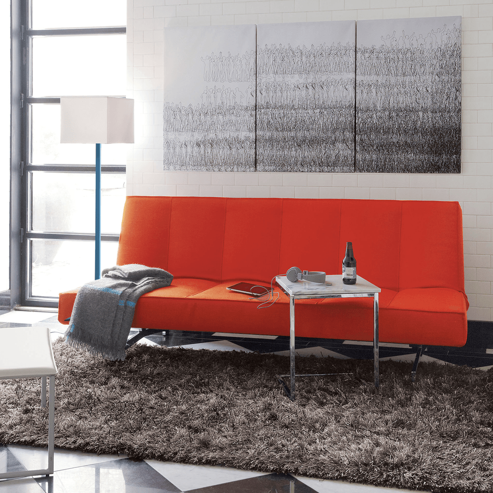 Flex Orange Sleeper Sofa