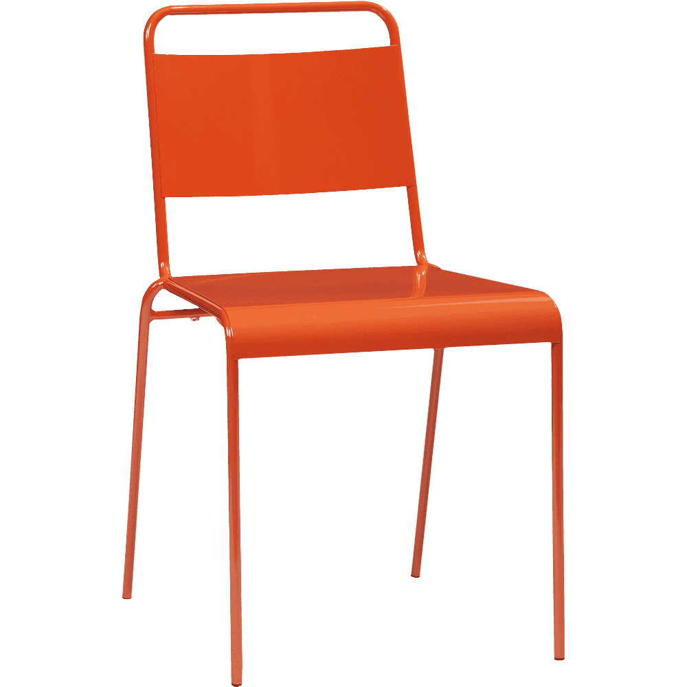 Lucinda Orange Stacking Chair
