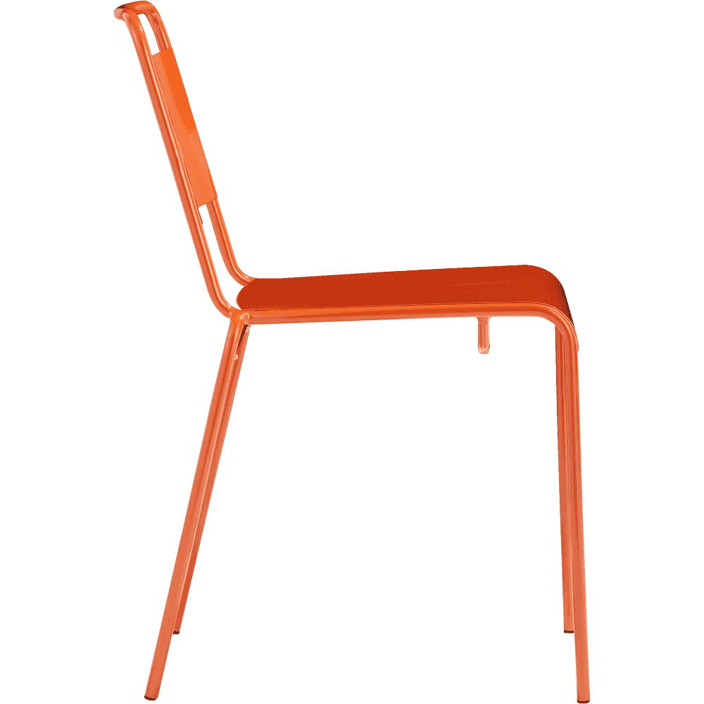 Lucinda Orange Stacking Chair