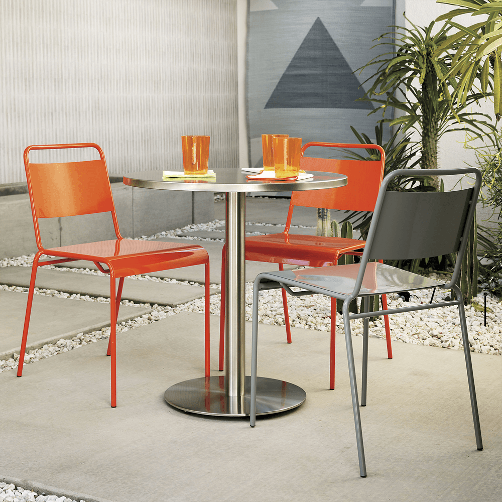 Lucinda Orange Stacking Chair