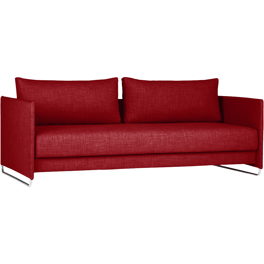 Tandom Red Sleeper Sofa