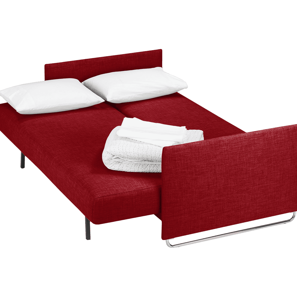Tandom Red Sleeper Sofa