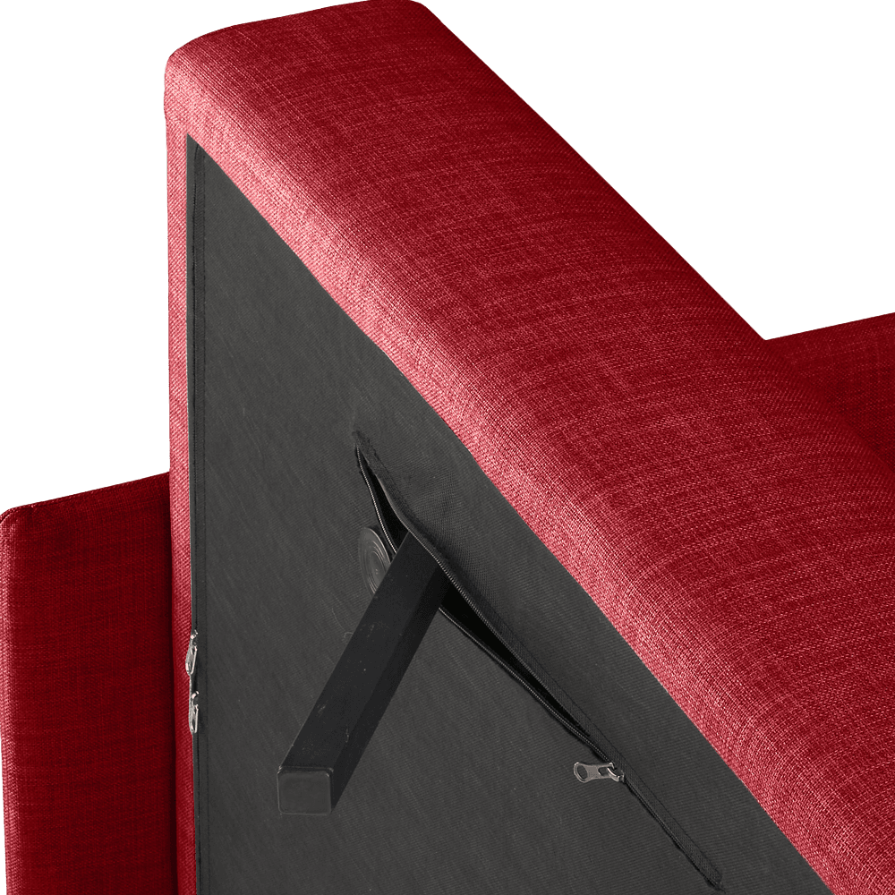 Tandom Red Sleeper Sofa