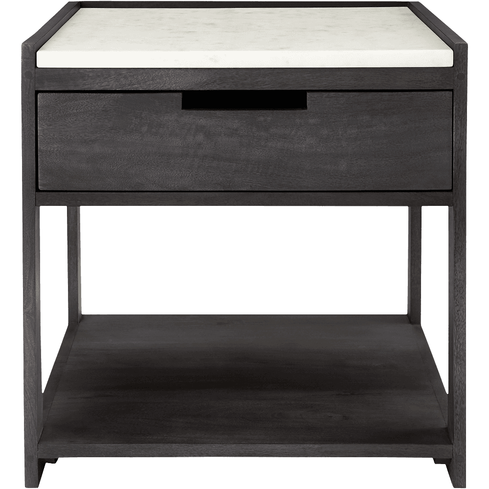 Tux Marble Top Nightstand