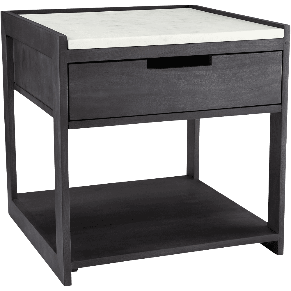 Tux Marble Top Nightstand