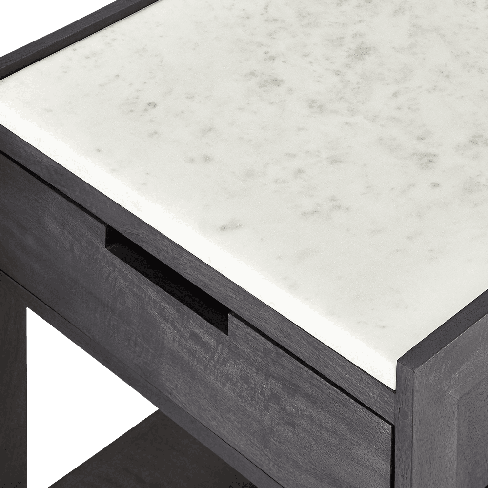 Tux Marble Top Nightstand