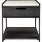 Tux Marble Top Nightstand