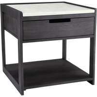 Tux Marble Top Nightstand