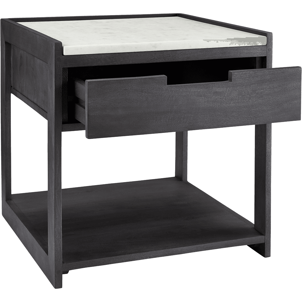 Tux Marble Top Nightstand